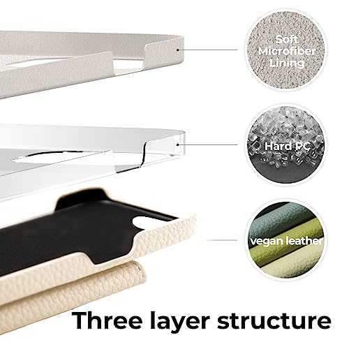 Handodo Wallet Case Compatible Iphone 13 Pro Max,Women Vegan Leather Detachable Crossbody Phone Case With Rfid Blocking Card Holder Adjustable Strap Shockproof Kickstand Phone Wallet(Greige) #TOP5