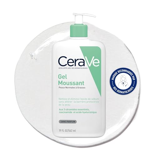 CeraVe - Gel Moussant - Nettoie et Elimine l'Excès de Sébum Sans ...