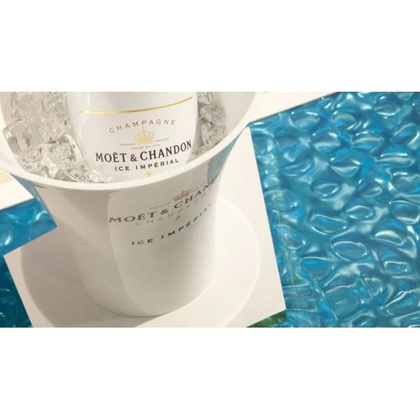 Seau à Champagne en Acrylique Blanc - 30 cm de Hauteur - Idéal pour Restaurants, Bars et Usage Personnel