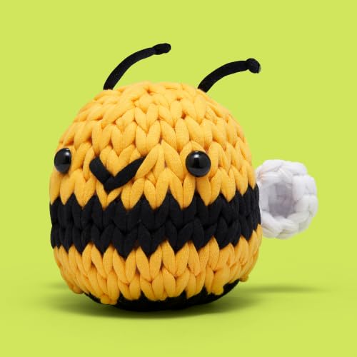Image of The Woobles Loopables Cornelius the Bee Finger Loop Yarn Kit Beginners+