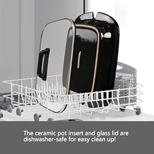 MAGNIFIQUE 4-Quart Slow Cooker with Casserole Manual Warm Setting - Perfect Kitchen Small Appliance for Family Dinners, Dishwasher Safe Crock, Red (Red) MAGNIFIQUE 4 Quart Slow Cooker with Casserole Manual Warm Setting Perfect Kitchen Small Appliance for Family Dinners Dishwasher Safe Crock Red Red