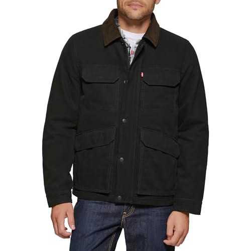 Image of Levi's Men's Cotton 4-pocket Depot Jacket With Corduroy Collar