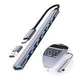 Connexion Plug-and-Play Facile: Le hub USB ne nécessite pas d'installation de pilote et est prêt à l'emploi immédiatement; Branchez-le simplement et profitez du transfert rapide de données; Idéal pour une utilisation avec MacBook, iPad Pro, Dell XPS, Lenovo Yoga et plus;