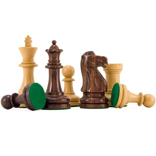 Suprema Serie Palisandro Staunton Ajedrez Piezas 8.9cm