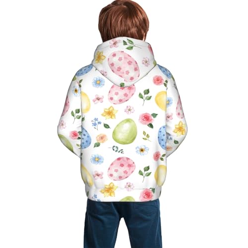 Easter Egg3 Kid Hoodies Boys Sweatshirts Girls Pullover with Pocket4