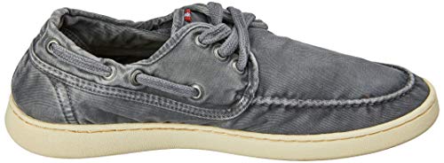 Sapato Casual Reserva Topsider Canvas, Masculino, Chumbo, 41