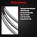 Front Rear Extended Stainless Brake Lines Fit for Chevy C20/K10/K20 Pickup Suburban K5 Blazer, for GMC C15/C25/K15/K25 Pickup Suburban Jimmy 1971-1991, Replace 89340S 89335S