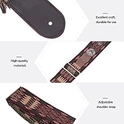 Vaguelly 2 Pcs Pièces Guitares Délicat Roman Accessoire en Cuir Usure-Ceinture Café Électrique Épaule Acoustique Pu… - Les Beatles, Paul McCartney, John Lennon, RIngo Starr, George Harrison Vaguelly 2 Pcs Pièces Guitares Délicat Roman Accessoire en Cuir Usure-Ceinture Café Électrique Épaule Acoustique Pu… – Image 3