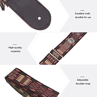 Vaguelly 2 Pcs Pièces Guitares Délicat Roman Accessoire en Cuir Usure-Ceinture Café Électrique Épaule Acoustique Pu… - Les Beatles, Paul McCartney, John Lennon, RIngo Starr, George Harrison Vaguelly 2 Pcs Pièces Guitares Délicat Roman Accessoire en Cuir Usure-Ceinture Café Électrique Épaule Acoustique Pu… – Image 3