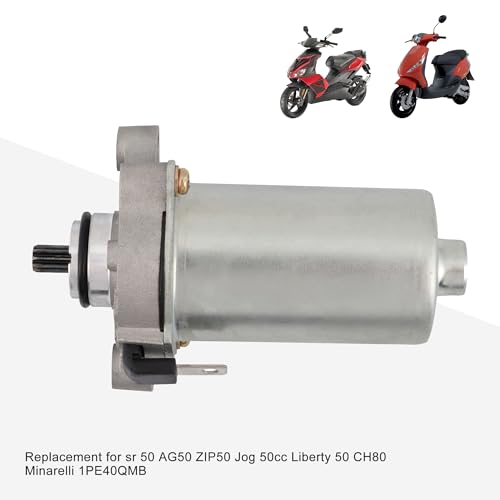 GOOFIT Motor de arranque para motocicleta 10 dientes sustitución para Suzuki sr 50 AG50 ZIP50 Jog 50cc Liberty 50 CH80 Minarelli 1PE40QMB miniatura 3
