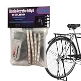 Teksome Luci LED per Telaio Bici - Luci per Raggi per Biciclette - Spia Impermeabile Antipolvere per la Guida Notturna alimentata a Batteria con Scatola Batteria