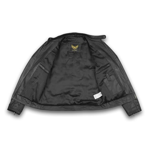 Veste de moto durable avec fermeture éclair et poches multiples 3TG
