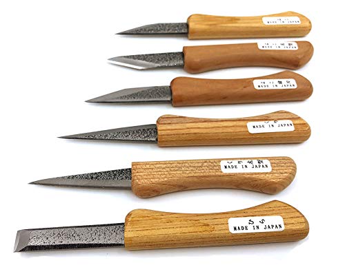 Hosco TL-I6S Kogatana Carving Knife Set of 6