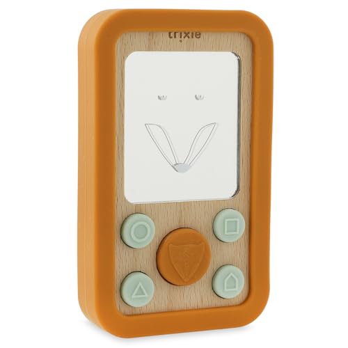 Fai finta di giocare: il telefono Trixie in silicone per bambini con Mr. Fox è perfetto per incoraggiare il gioco fantasioso. Lascia che il tuo piccolo esplori il mondo della finzione con questo affascinante telefono per bambini progettato appositamente per loro!