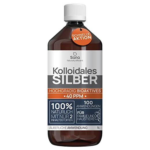 Kolloidales Silber 40 PPM 500 ml | Premium Silberwasser Stärker als 25ppm | Für Mensch, Hund & Katze | Carbon Neutral | 100% natürlich mit 2 Zutaten