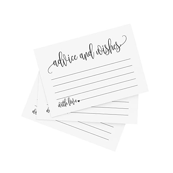 Ratschläge und Wünsche, perfekt für die Brautpaar Babyparty, Abschlussfeier oder Event! Bliss Paper Boutique Karten, 4 x…