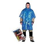 100% Polyethylen REIS PONCHO-F_N Schutzregenponcho, Blau, Uni Größe,