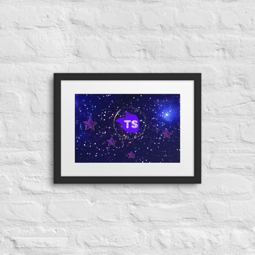 tsgabrielle Édition Spatiale poster encadré noir tableau mural 12x16
