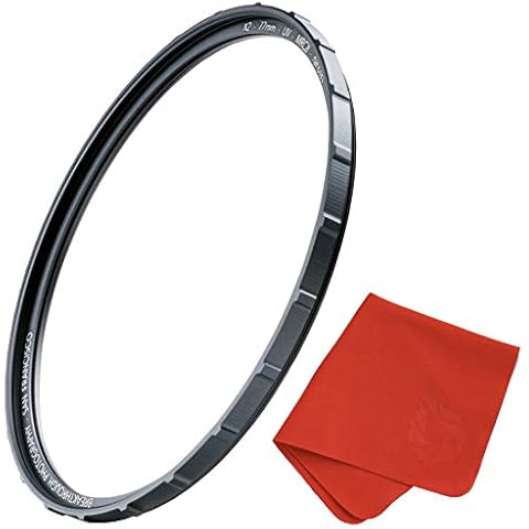 43mm X2 UV Filter for Camera Lenses - UV Protection Photography Filter with Lens Cloth - MRC8, Nanotech Coatings, Ultra-Slim, Traction Frame, Weather-Sealed by Breakthrough Photography Cover
