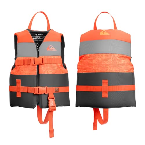 QUIKSILVER Kids Life Jacket for 33-55 lbs, USCG Approved Type III PFD, Lightweight EPE Foam Life...