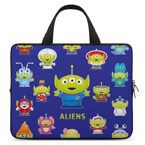トイストーリー エイリアン 【 ラップトップケース 10inch / 12inch / 13inch / 15inch / 17inch 】 パソコンケース PCケース ハンドル付き ノートパソコンバッグ スリーブ 耐衝撃 軽量 撥水加工 全面保護 アニメ