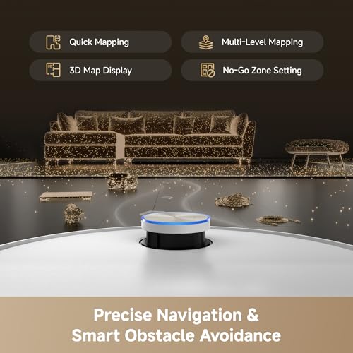 Image of DREAME L60 Pro Ultra Robot Vacuum and Mop with Auto-Empty, 35,000Pa Suction, Hot Water Mop Self-Cleaning, and Smart Obstacle Avoidance, White