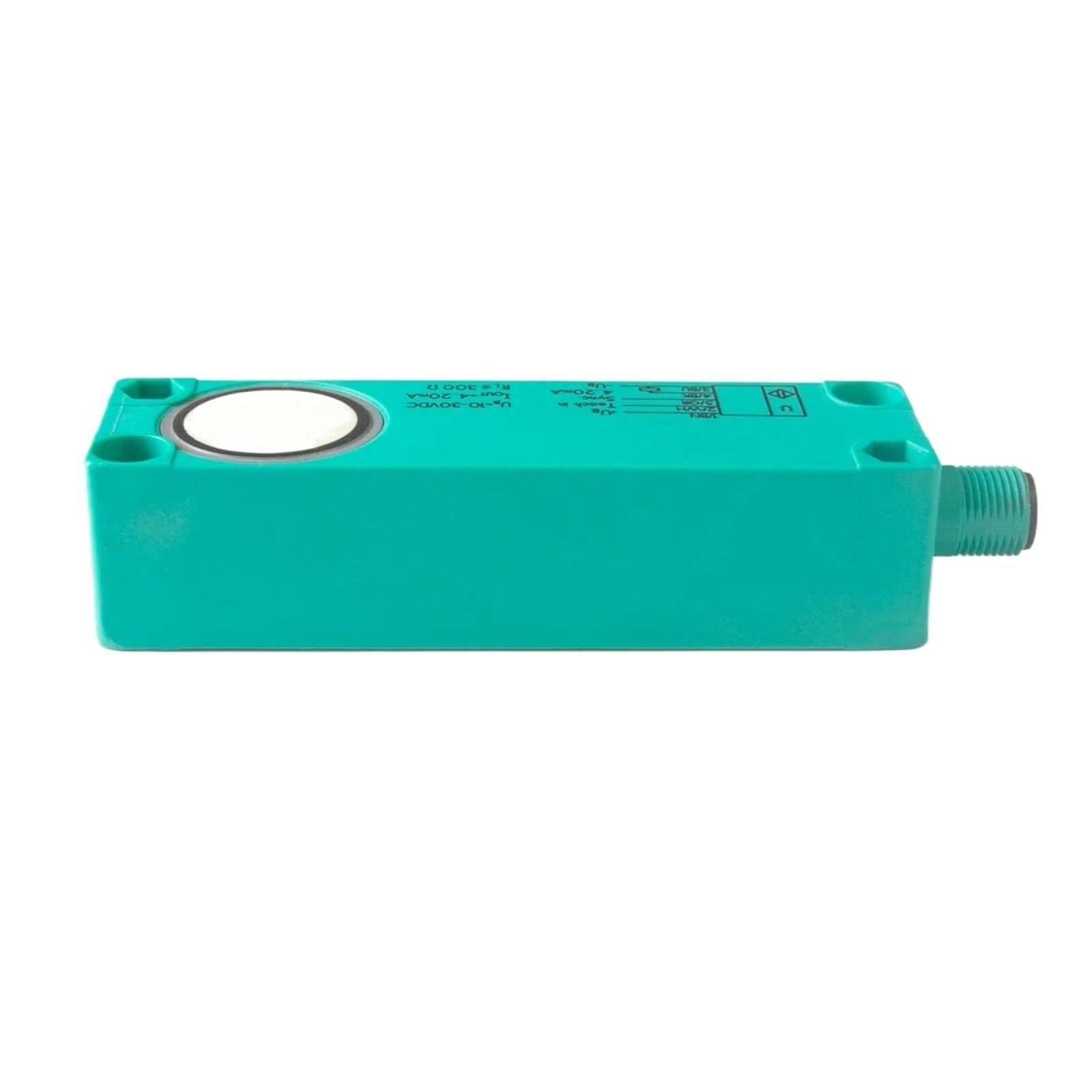 1 sensor de detección cuadrado NPN PNP, sensor ultrasónico analógico Sn: 50-500 mm, 10-30 V, 0-10 V, 4-20 mA, sensor de interruptor.(Orange)