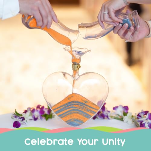 Peach Unity Sand, 1 LB (16 oz), Colored Sand for Weddings, Vase Filler, Home Décor, Craft Sand, and More