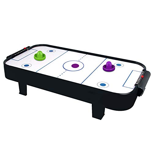 Air Hockey Pushers And Purple Air Hockey Pucks, Goal Handles Paddles Replacement Accessories For Game Tables (4 Striker, 4 Puck Pack) (Purple & Green) #TOP6
