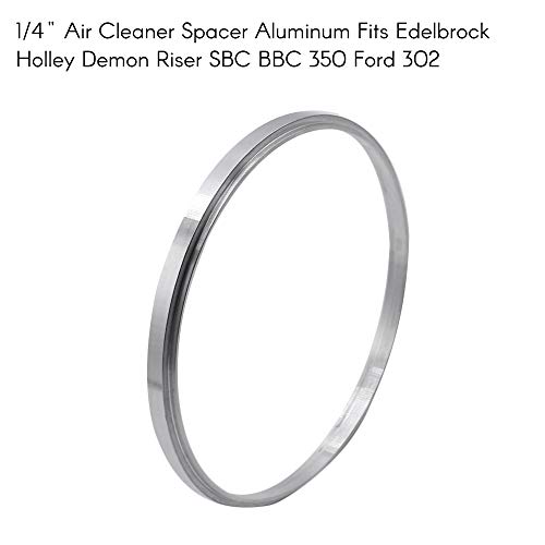 Sangmei Arruela de aumento de filtro de 1/4 polegada compatível com SBC BBC 350 Ford 302 CV#