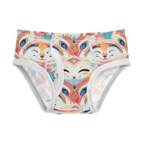visesunny Boys Cotton Underwear Shy Corsac Fox Printed Toddler Soft Training Briefs Size 2T-8Y for Kids