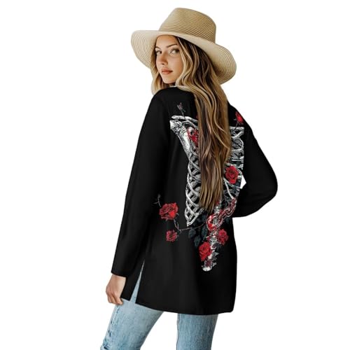 Image of Cardigan for Women Long Sweater Open Front Sweaters Fashion Lightweight Cardigans with Pockets