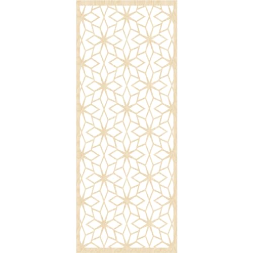 Image of 27 3 /8 inchW x 69 3 /8 inchH x 1 /4 inchT Lake Decorative Fretwork Wood Wall Panels, Birch