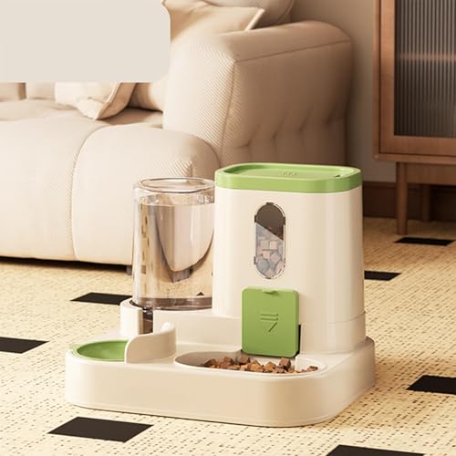Auto Feeder Futterspender | Wasserspender für Haustiere | Katzenfutter und Wasserspender Set | Automatischer Futterspender und Tränke | Katze Auto Food Dispenser Bowl | Futterspender für
