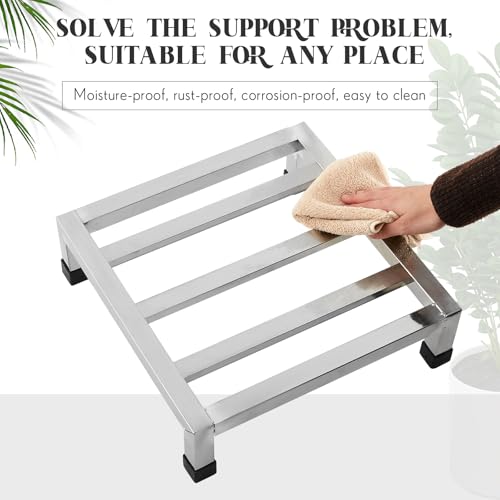 Image of MorningRo 4 Pack Dunnage Rack 13.8 inch Long x 13.8 inch Wide, 3.9 inch Height