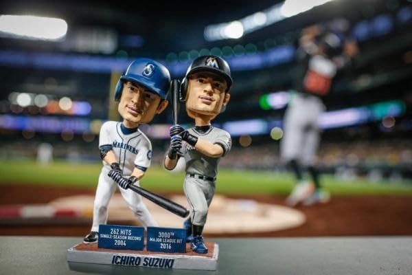 【希少】イチロー　ボブルヘッド 3000本安打記念 MS】限定希少！イチロー2017年マリナーズ配布262最多安打・3000