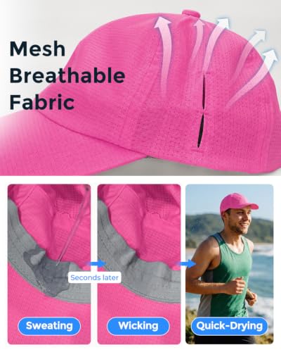 Image of Lightweight Golf Hat for Women Men, UPF 80+ Sun Protection Cap, Breathable Quick-Dry Baseball Cap for Running Sport