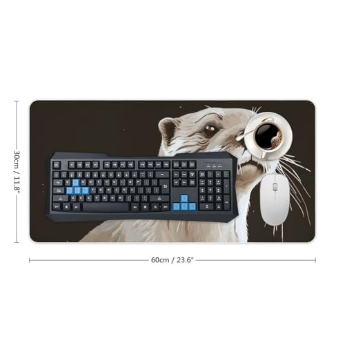 Desk Pad Protector Otter Mouse Mat 24x12 Pulgadas miniatura 2