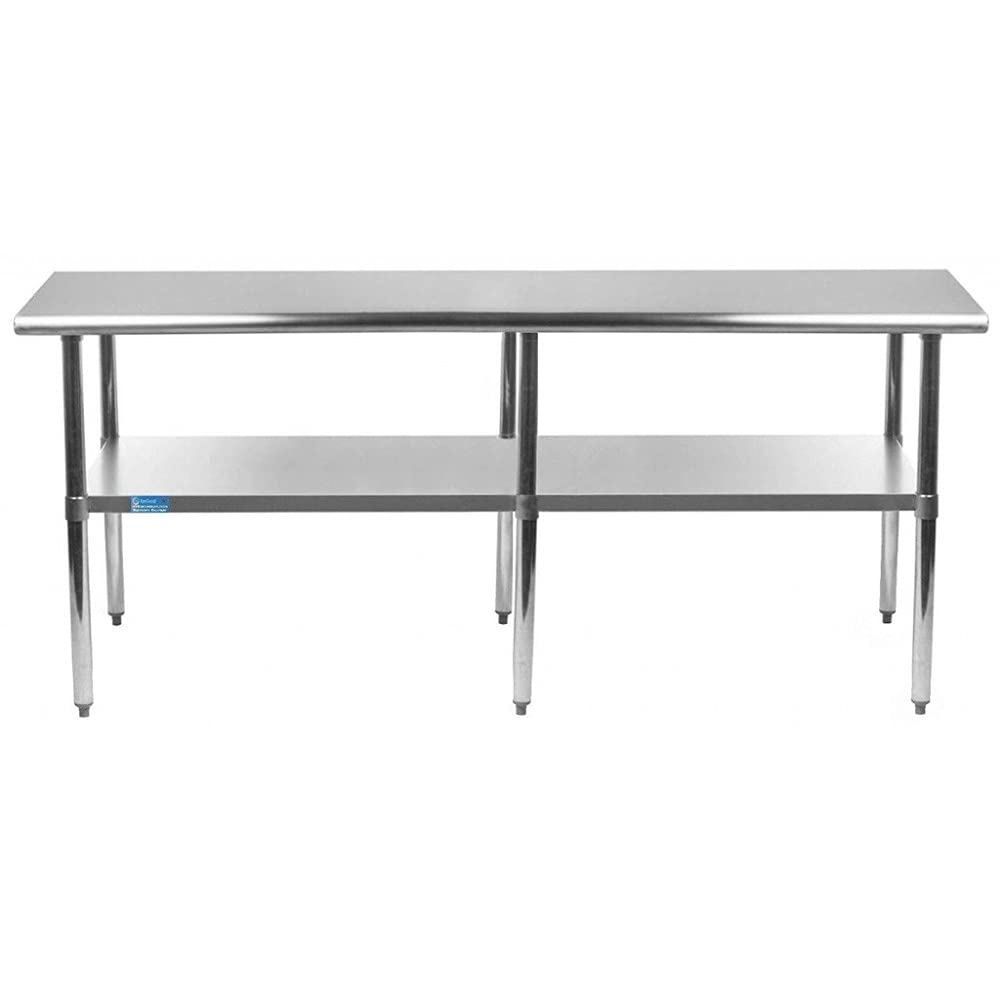 Amazoncom 30 X 96 Stainless Steel Work Table With Under Shelf Nsf Certified Kitchen Island Food Prep Laundry Garage Utility Bench Industrial Scientific