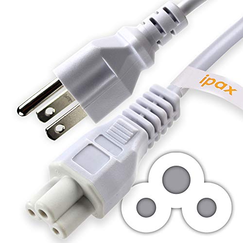Ipax 15 Feet Long White AC Power Supply Cord Cable Compatible with for LG 32LB560B LG 32LN520B LG 42LB5600 LG 42LB5800 LG 42LF5600 UB LG 42LN5300 LG 47LN5400 LG 49LB5550 LG 55LF6000 LG 60LN5400 HD TV