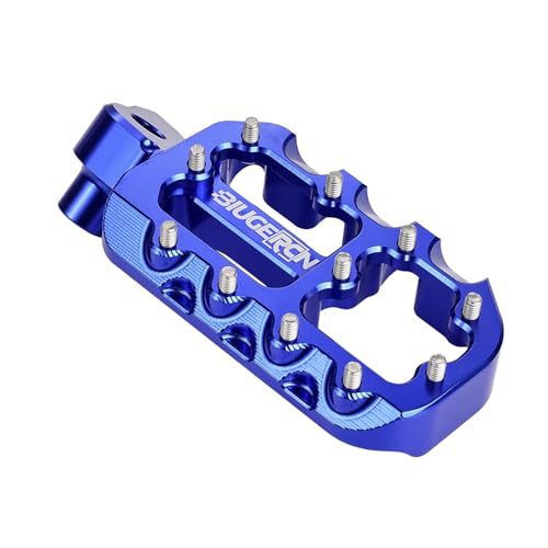 Image of JFG RACING Dirt Bike Foot Pegs,Forged 6063 Aluminum CNC Rest Pedal Footpegs for YZ65 18-26 /YZ85 02-26 /YZ125 97-26 /YZ250 98-26 /YZ250F 01-22 /WR250F 01-24 /YZ450F 03-22 /WR450F 03-26 /YZ125X YZ250X-Blue