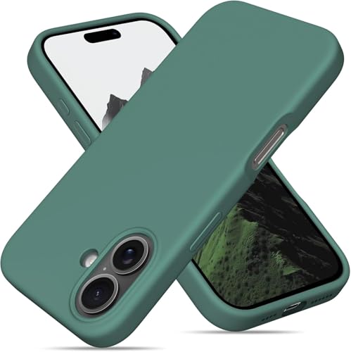 Image of Back Cover Compatible with iPhone 17 Case (6.3) Soft Touch Slim Liquid Silicone Full Protection Shock Proof Back Cover for iPhone 17 (SC Pine)