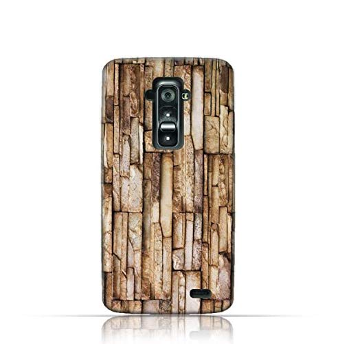 AMCLG G Flex TPU Silicone Case with Marble Stone Wall Design.