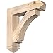 Ekena Millwork BKT0806X32X32IMP03SDF Imperial Arts and Crafts Smooth Bracket w/Offset Brace, Douglas Fir