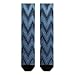 FekiLoot Gradient Blue Denim Compression Socks Cozy Soft Support Socks Fashion Breathable Knee High Tube Socks for Adult