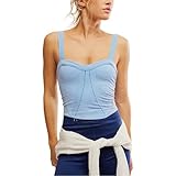 FP Movement Womens Perfectly Plated Cami Denim Blue XL (Women's 14) One Size