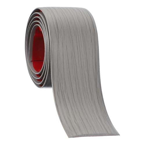 PATIKIL Tira Transición Suelo Autoadhesiva 50 Mm X 1 Metro Divisor Plano Para Suelo Vinilo O Laminado Para Unir Huecos Suelos marco Puertas Cubre Alfombras Baldosas Gris Con Textura Madera