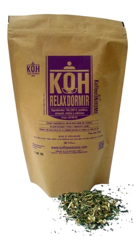 KoffeeONHOME Infusión Relajante Relax Dormir Hierbas Naturales Granel 200g - imagen 2