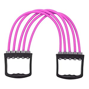 Borst-expander Chest Expander met 5 afneembare weerstandsbanden, fitness voor schouders en armspieren, spiertrekker