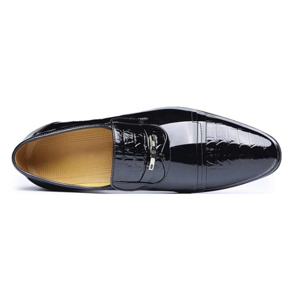 Mens Dress Oxford Tuxedo Dress Shoes Comfort Pointed Toe Breathable Modern Business Shoes